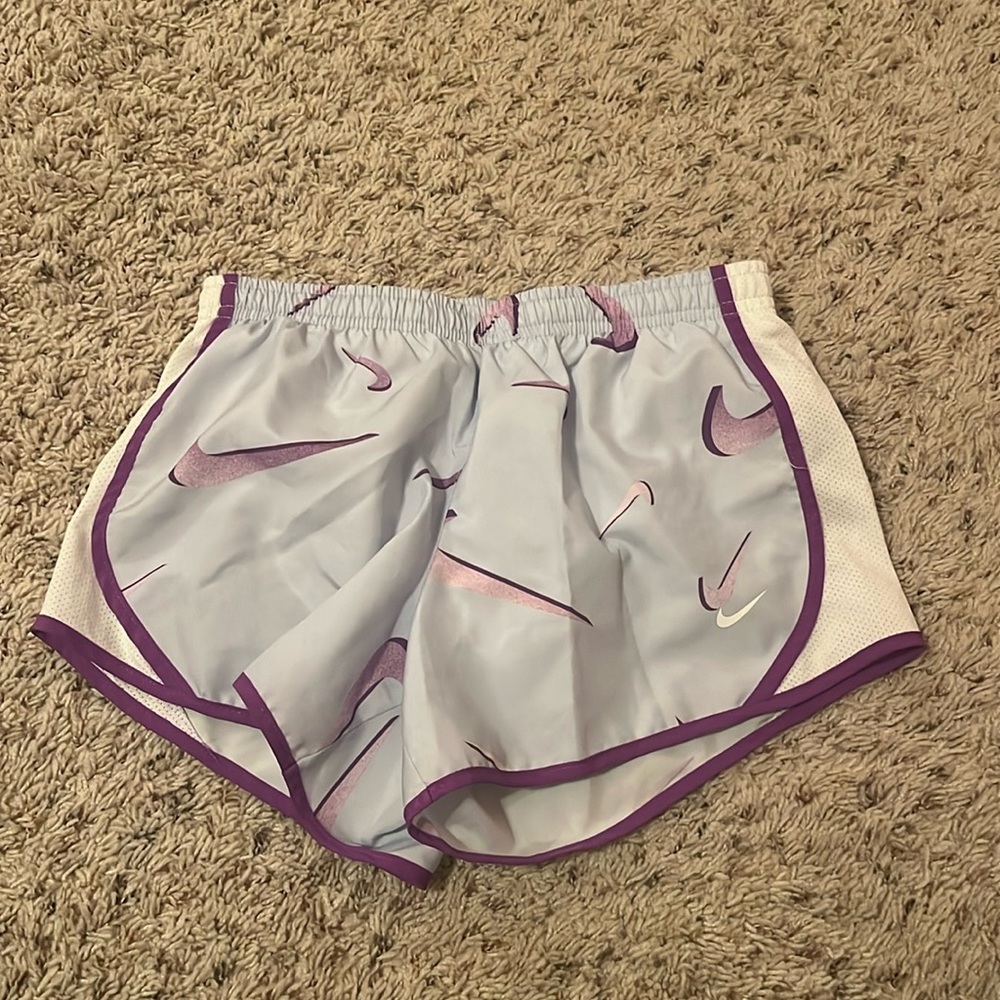 purple nike shorts